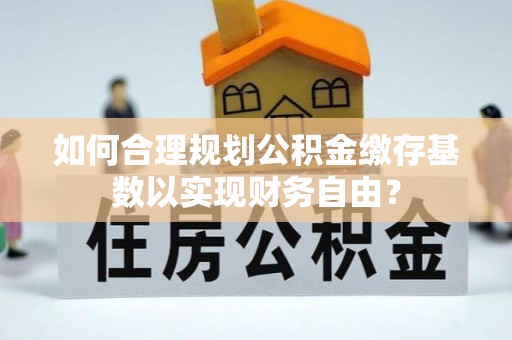 聂拉木如何合理规划公积金缴存基数以实现财务自由？