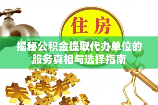 聂拉木揭秘公积金提取代办单位的服务真相与选择指南