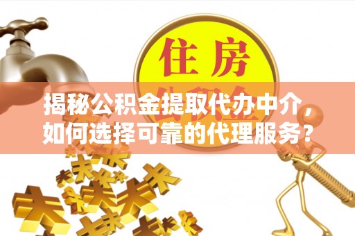 聂拉木揭秘公积金提取代办中介，如何选择可靠的代理服务？