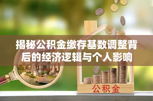 聂拉木揭秘公积金缴存基数调整背后的经济逻辑与个人影响