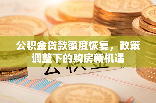 聂拉木公积金贷款额度恢复，政策调整下的购房新机遇