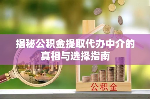 聂拉木揭秘公积金提取代办中介的真相与选择指南