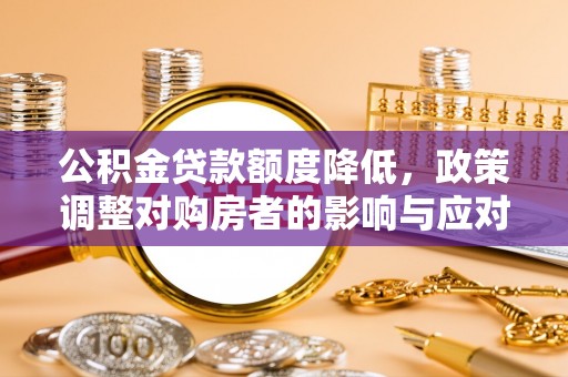 聂拉木公积金贷款额度降低，政策调整对购房者的影响与应对策略