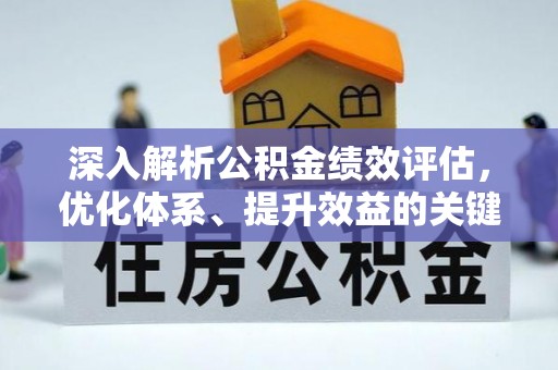 聂拉木深入解析公积金绩效评估，优化体系、提升效益的关键路径