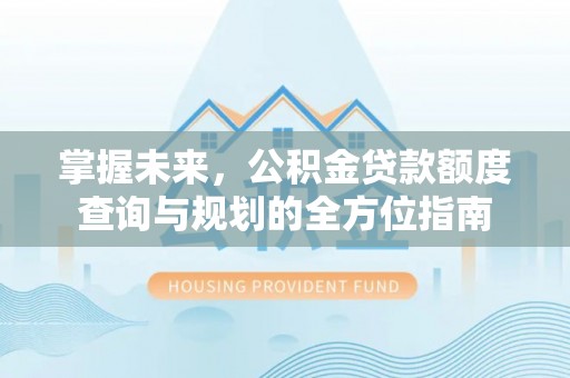聂拉木掌握未来，公积金贷款额度查询与规划的全方位指南