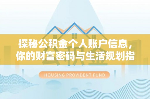 聂拉木探秘公积金个人账户信息，你的财富密码与生活规划指南