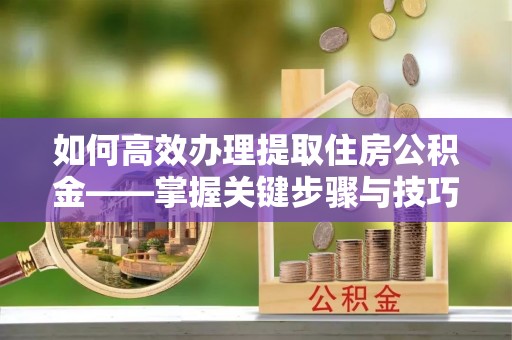 聂拉木如何高效办理提取住房公积金——掌握关键步骤与技巧