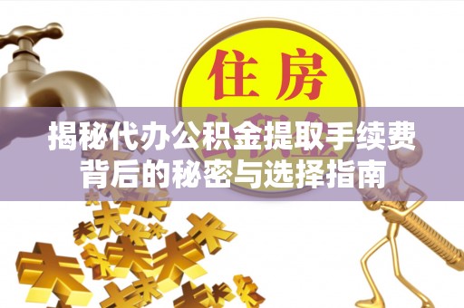 聂拉木揭秘代办公积金提取手续费背后的秘密与选择指南